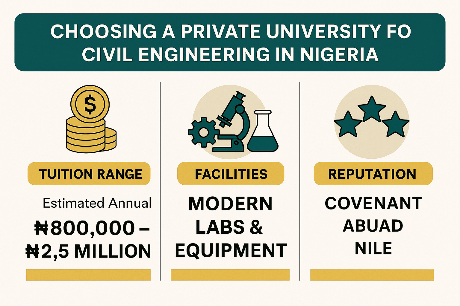 List of Private Universities Offering Civil Engineering in Nigeria
