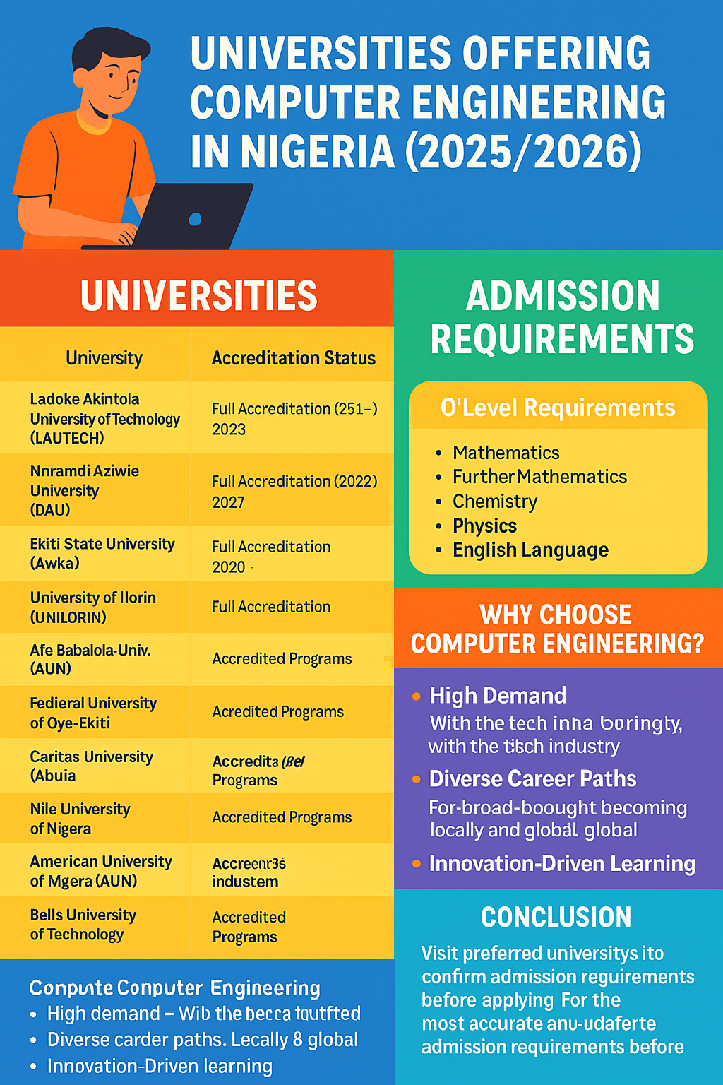List of Universities Offering Computer Engineering in Nigeria