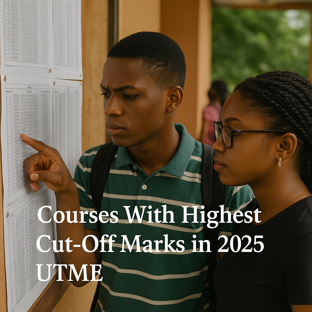 Courses With Highest Cut-Off Marks in 2025 UTME
