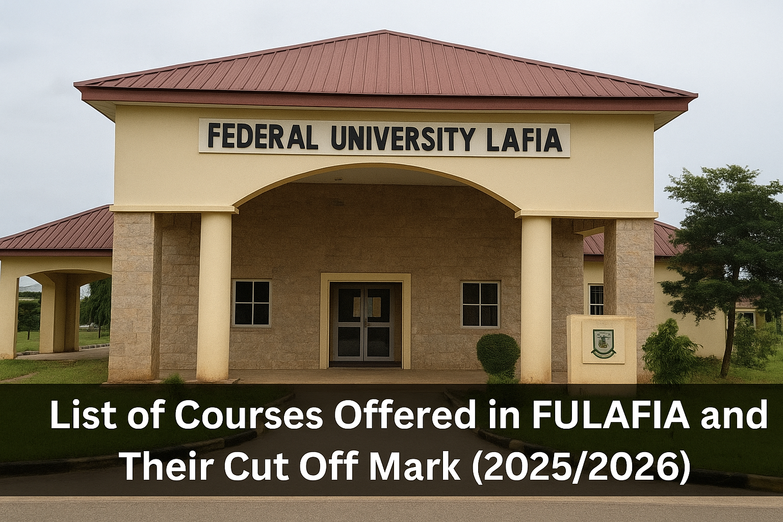 List of Courses Offered in FULAFIA and Their Cut Off Mark (20252026)