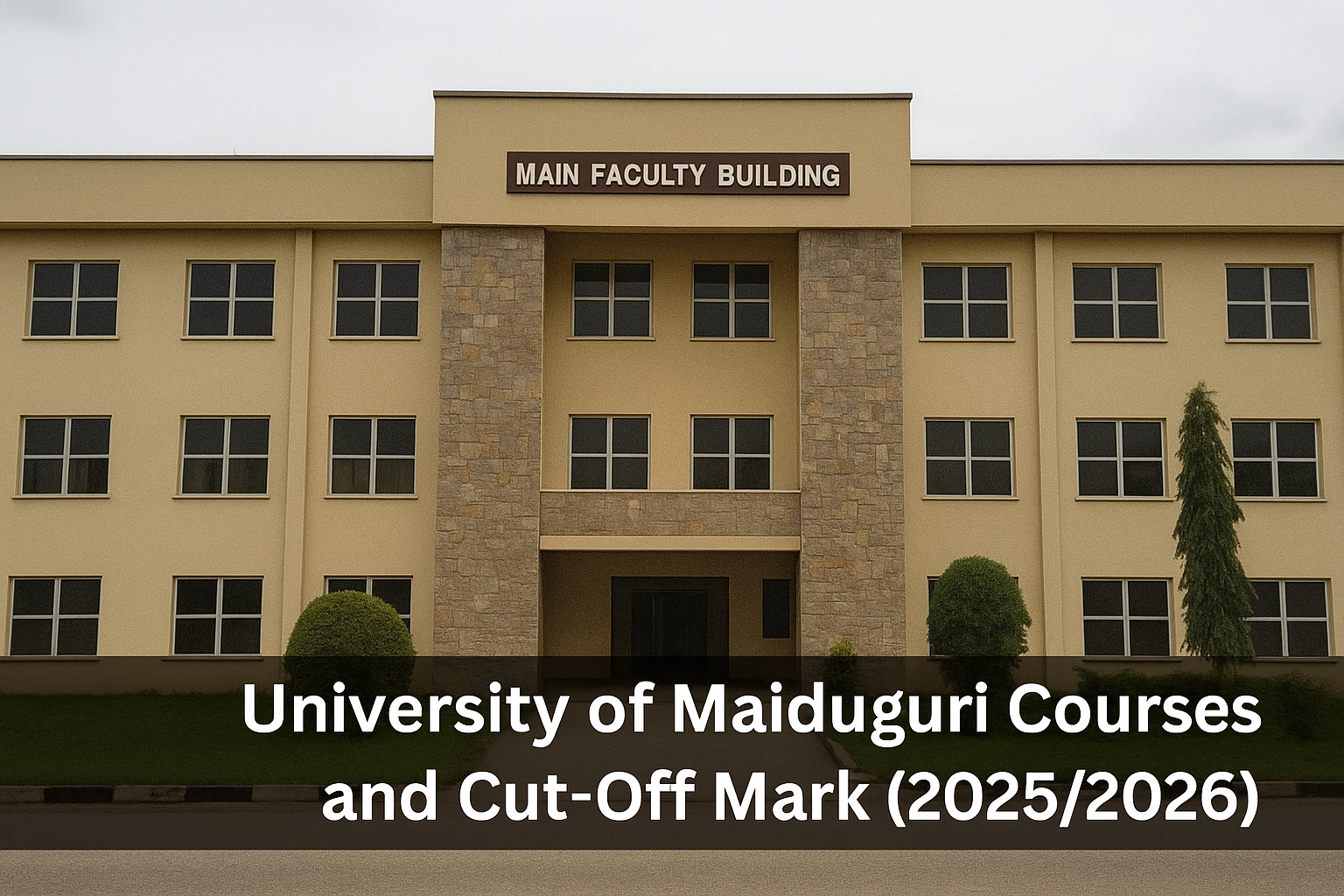 University of Maiduguri Courses and Cut-Off Mark